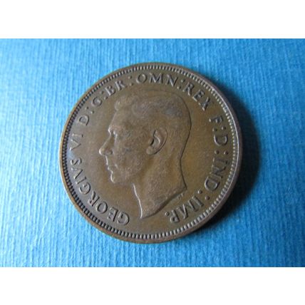 1946 GEORGE VI ONE PENNY FREE POST. (zzebid)