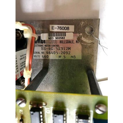 AMBITECH SS-4G-5X312M MOTOR BRAKE,DPA23,3 PHASE,460V,5HP MBI TECH 46-0012B,HE