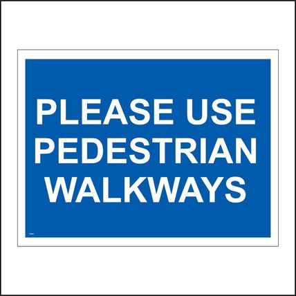 Pedestrian Walkway Signs Parking Plant Machinery Vehicles Winter Caution GBL108