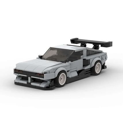 N Vision 74 Sports Car Brick Model MOC - 450 pieces, 8 studs wide