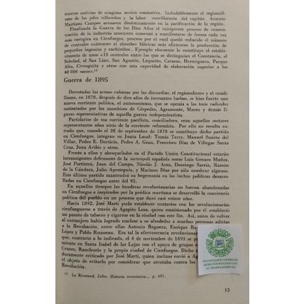 VERY RARE PROVINCIA CIENFUEGOS ILLUSTRATED published in SANTIAGO DE CUBA 1978