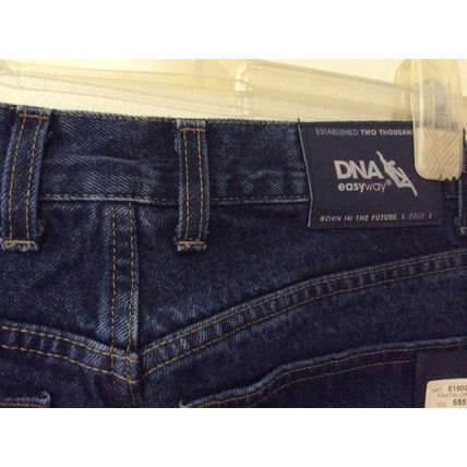 DNA Jeans Made in Italy - W31 L34 - Regular Straight Dark Blue Wash
