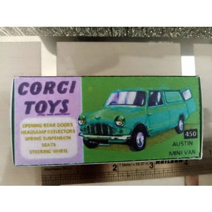 CORGI No450 Minivans empty hand crafted boxes