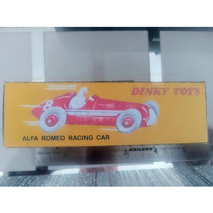 Dinky No23F Alfa Romeo Racing Car - Replica / Repro Box