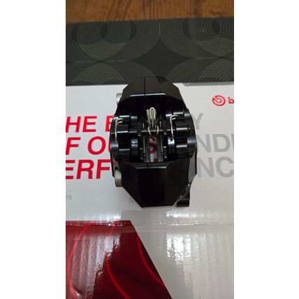 Brembo CNC billet Racing P2 34 84mm black rear brake caliper pads Ducati Honda