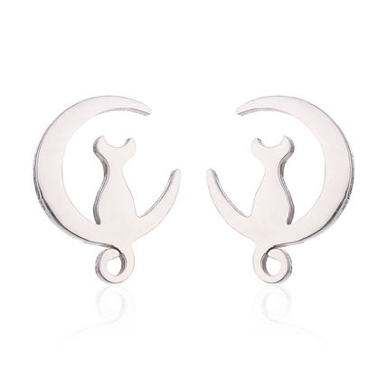 Titanium Steel Stud Earrings Ladies, Hypoallergenic Miniature Animal