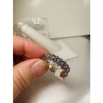 NIB Bomb Party Sz11 BP Ring RBP6645 Call Me Stunning LC Blue/Green Rainbow Topaz