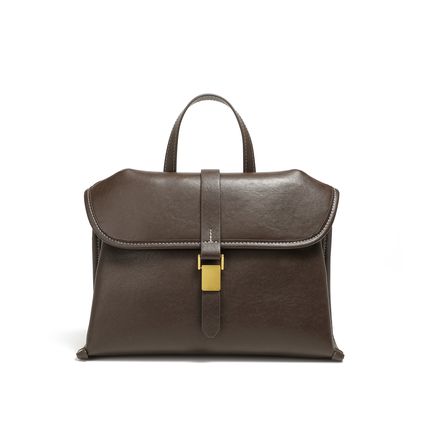 Genuine Leather Women Handbag and Purse Brown