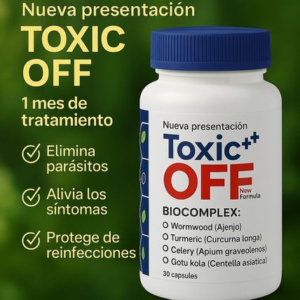 Toxic Off Original | Daily Easy-Swallow Capsules – 30 Capsules | 1-Month Treatme