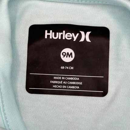 Hurley Infant Girls Footed Coverall - Long Sleeve Size 9 Months