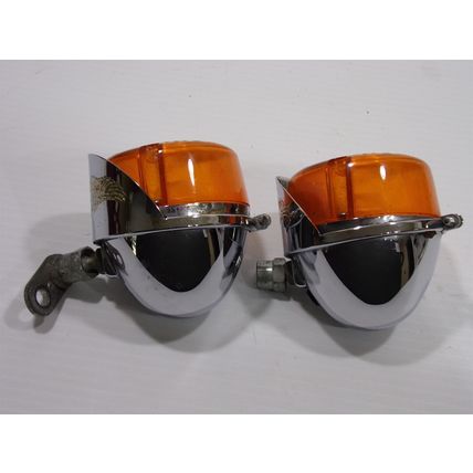 Harley Davidson Front Turn Signals OEM Softail Dyna SAE DP 85 DOT PM