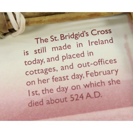 Biddy Murphy St. Brigid’S Cross Hanging 6" X 6" X 3/4" Made in Ireland