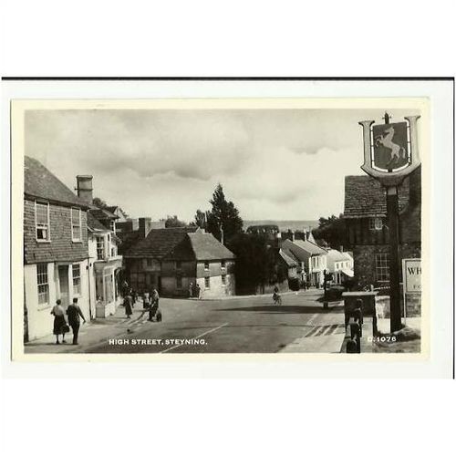 Sussex STEYNING High Street Postcard by Mourilyon