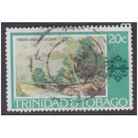 Trinidad & Tobago 1976 . 20c East Indians in Landscape Used SG 485 stamp