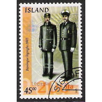 Mi 1026: 45 Kr. multicoloured Bicentenary of the Police Force: Police of 2003.