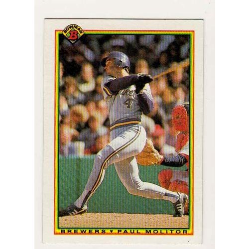 1990 Bowman Paul Molitor baseball card #399 NM- HOF-Brewers