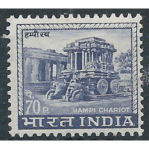 India 1967 SG516 70p Chalky Blue Mounted Mint . ..