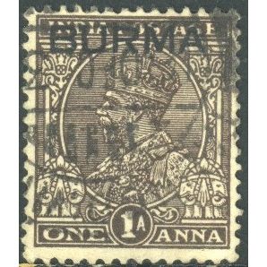 Burma 1937 - SG4 - 1a brown - KGV - used