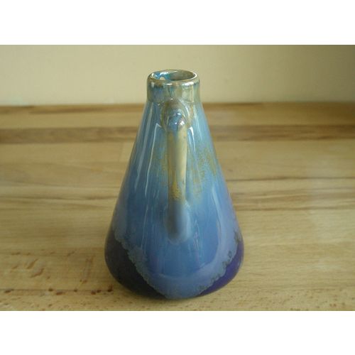 Continental Pottery Blue Lustre Bud Vase