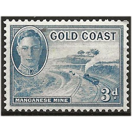 Gold Coast 1948 SG140 3d Light Blue Mounted Mint .. ...