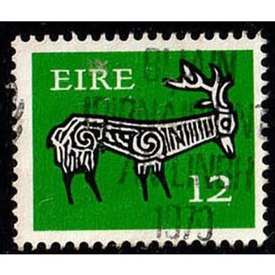 Ireland 1977 Stag Stylised 12p Used Stamp no wmk 15p