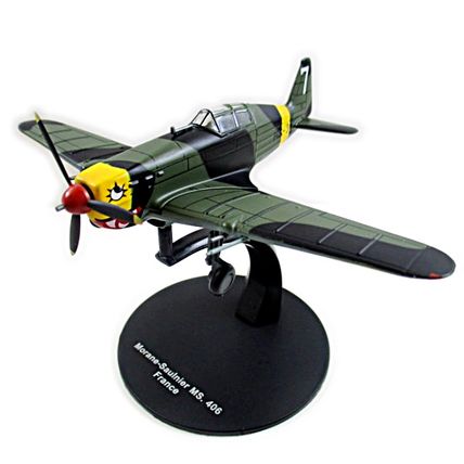 MORANE-SAULNIER MS. 406 FRANCE AIR FORCE YEAR 1942 GREEN DEAGOSTINI SCALE 1:72