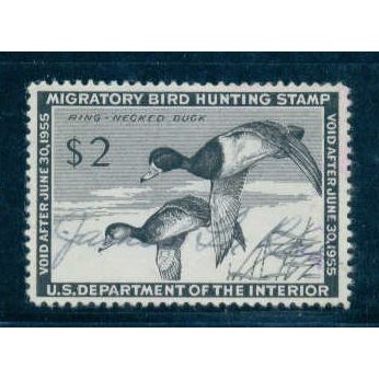 Used RW21 $2 Red-Necked Ducks Very Fine C1023