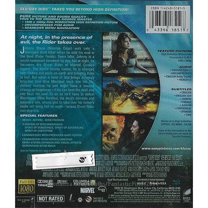 Blu-Ray - Ghost Rider: Extended Cut (2007) *Nicolas Cage / Eva Mendes / Marvel*