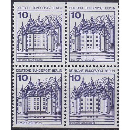GERMANY BERLIN [1977] MiNr 0532 CD 4er ( **/mnh ) Burgen Schlösser