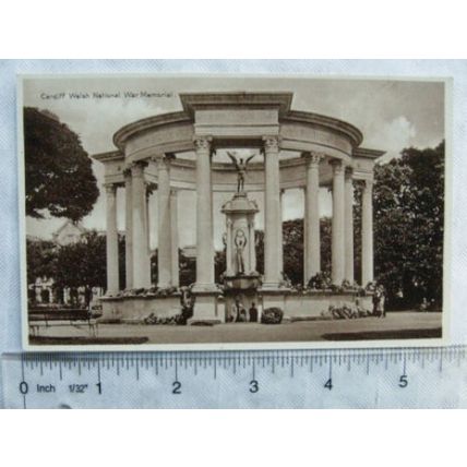 vintage postcard Cardiff Welsh National War Memorial