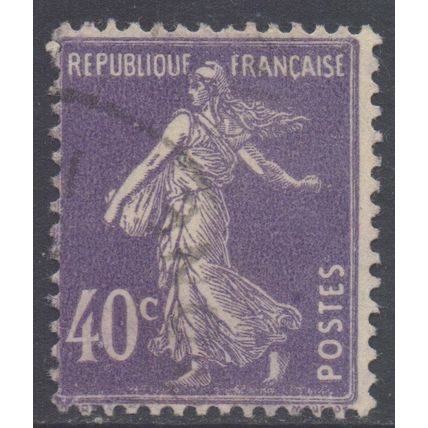 France SG418a - YT236, 1927 Type Sower 40c Violet used