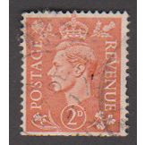 GB 1940 2d orange Inverted watermark SG 488wi