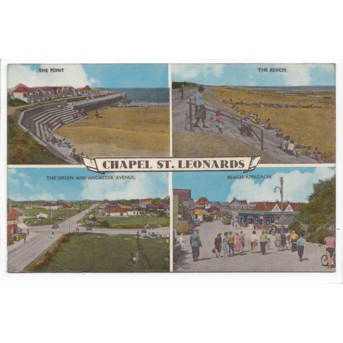 Chapel St Leonards Lincolnshire Nene Multiview Postcard 7661