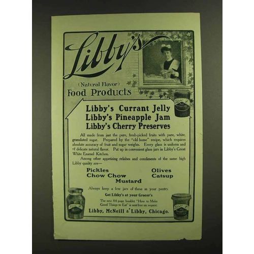 1907 Libby's Currant Jelly and Pineapple Jam Ad