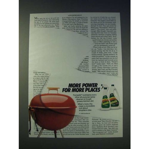 1989 Fantastik Cleaner Ad - More power for more places