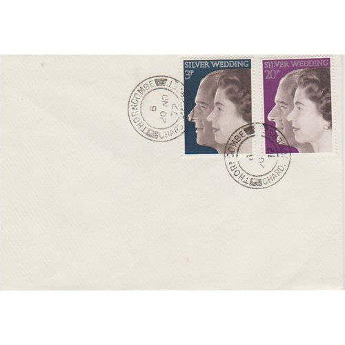 GB 1972 Queen Elizabeth Silver Wedding FDC Chard Somerset pm see others