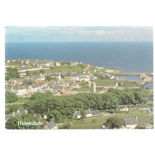 HELMSDALE, SCOTLAND unused vintage postcard by Anne Baxter =