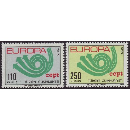 Turkey 1973 SG 2441-2 UMM Europa/CEPT (G-133-01)