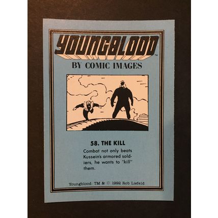 Youngblood trading card #58, excellent condition!