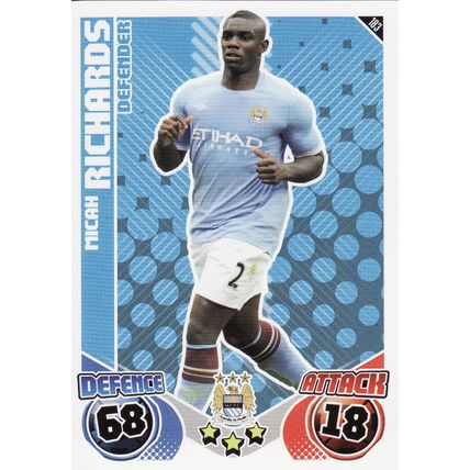 Match Attax 2010/2011 183 Micah Richards Manchester City