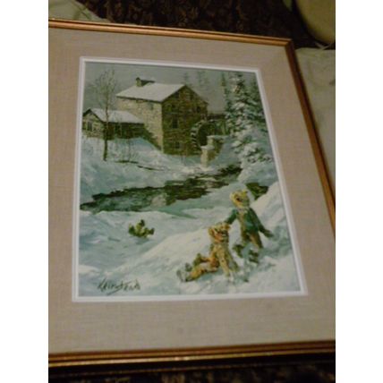 Old Mill Keirstead print framed ready to hang