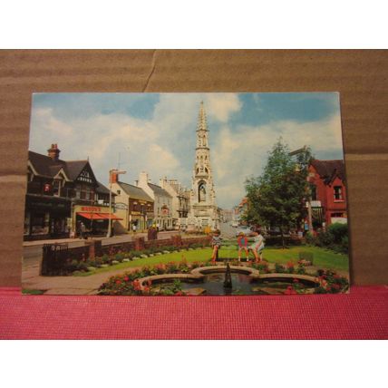 MEMORIAL GARDENS, SLEAFORD, Lincolnshire used postcard 1971 pm =