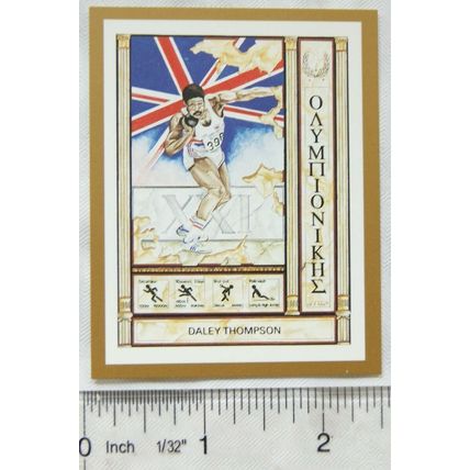1992 Olympic Greats card No. 18 Daley Thompson