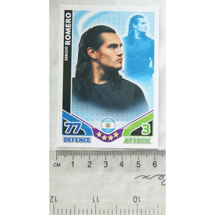 2010 Topps Match Attax World Cup Trading Card - Argentina, Sergio Romero
