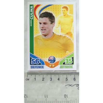 2010 Topps Match Attax World Cup Trading Card - Australia, Jason Culina