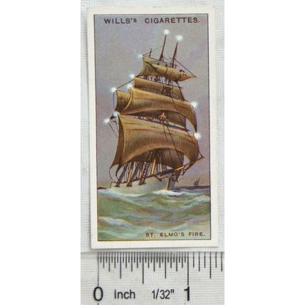 1928 Wills Wonders of the Sea No. 49 St. Elmo's Fire