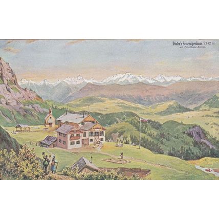 Hotten Gebuhr Dialers Seiseralpenhaus Rodella Haus Austria Postcard