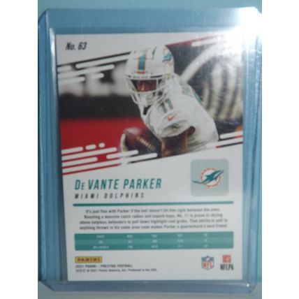 2021 Panini Prestige DE VANTE PARKER (Dolphins) Xtra Points Blue #63 174/249