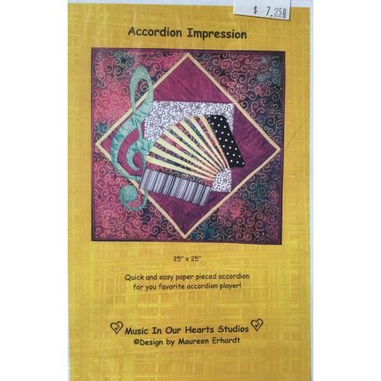 Pattern Paper Pieced ACCORDION IMPRESSION