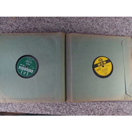 Vintage HIS MASTER'S VOICE 10" 78 Album Book Folder including 24 x 78RPM Records